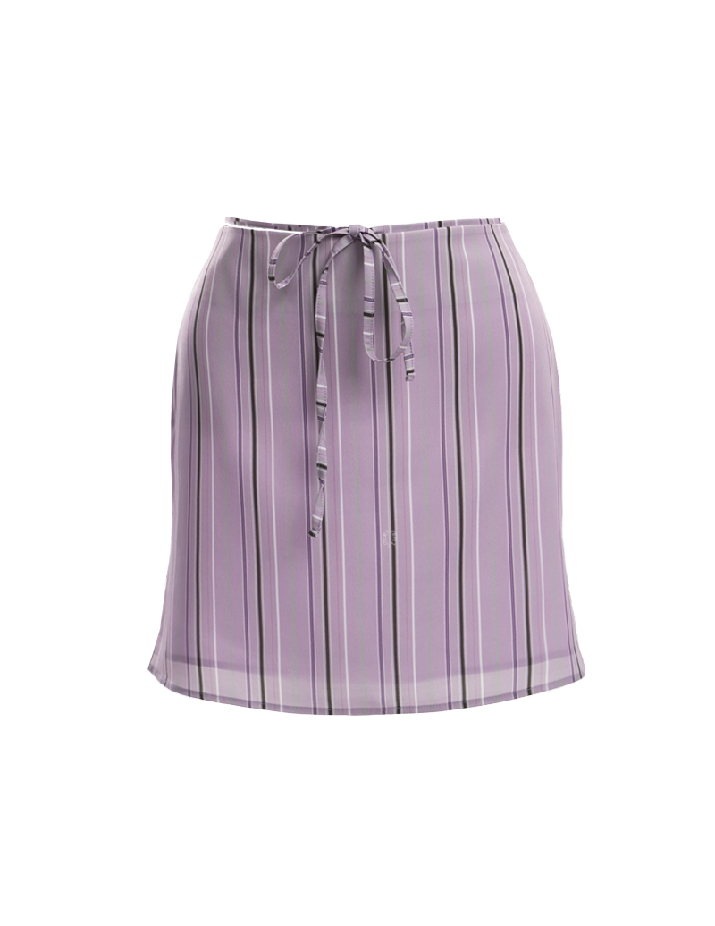 Pansy Striped Skirt